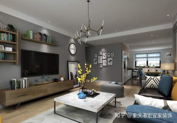 客廳現(xiàn)代簡約風格裝修效果圖_別墅現(xiàn)代簡約風格裝修_現(xiàn)代裝修風格