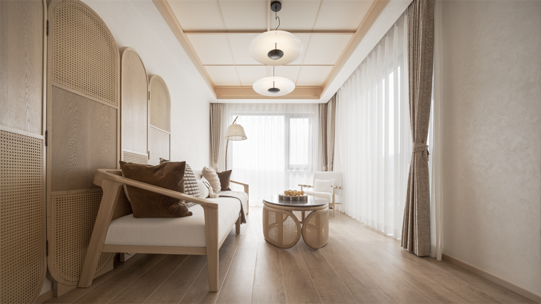 有一種詩意，叫做竹林風(fēng)，90㎡新中式大宅，入戶便是詩情畫意