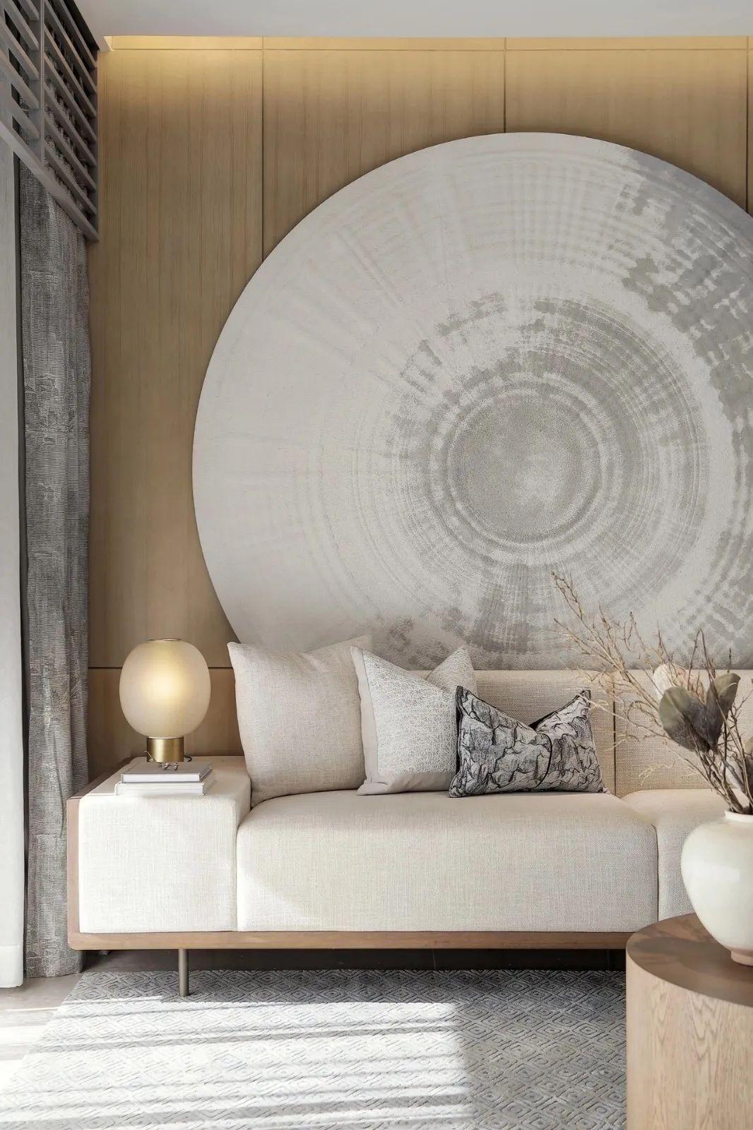 100㎡新中式，簡約原木風(fēng)的空間，加入中式的軟裝，安靜又禪意