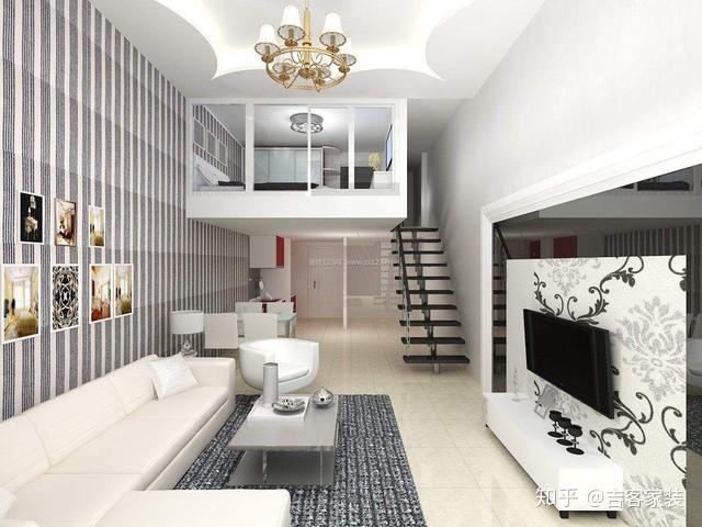 復(fù)式裝修實景圖 小戶型_小復(fù)式樓裝修樣板間_復(fù)式房裝修樣板小戶型