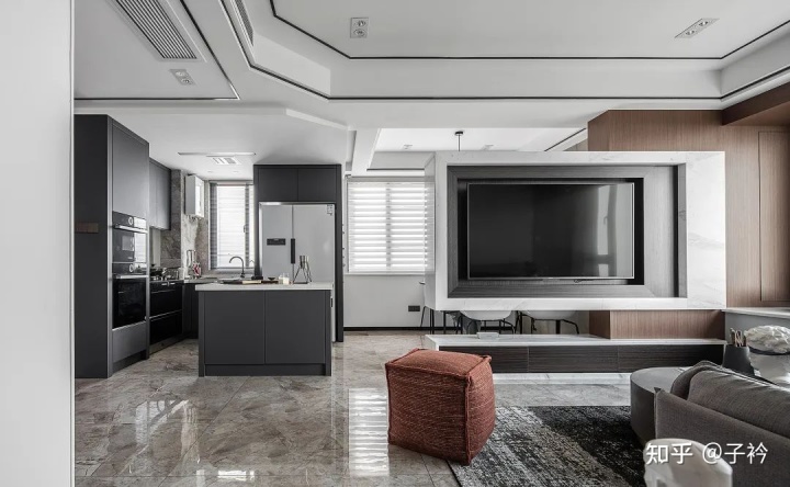 客廳電視墻裝修設(shè)計(jì)_新中式客廳電視背墻墻_客廳墻三米六買多大電視