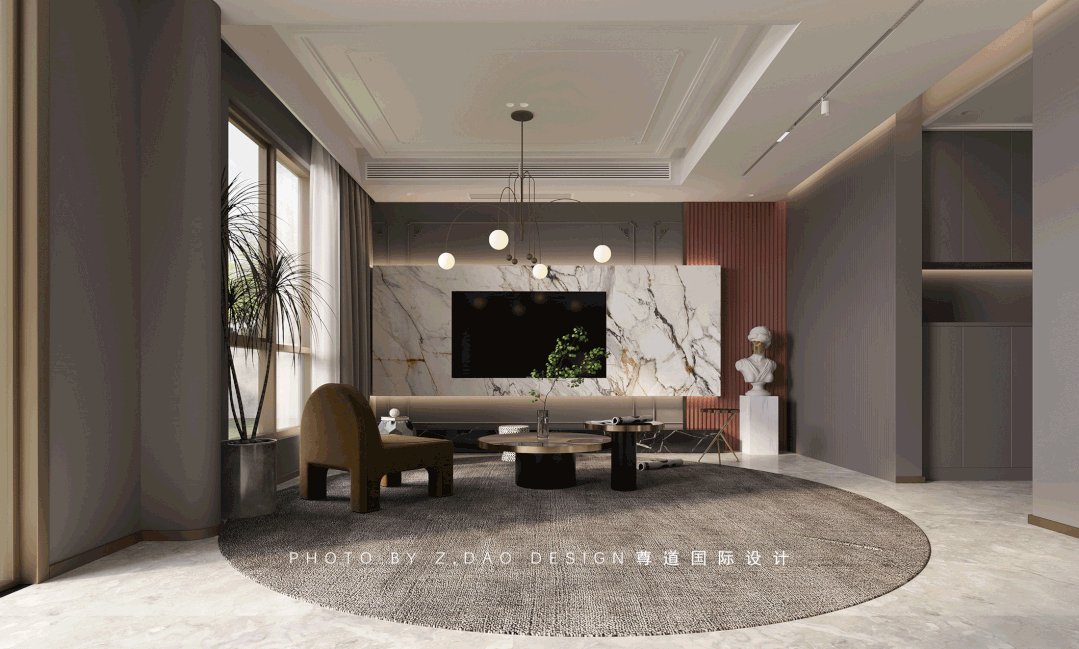 合肥320㎡『萬科未來之光』現(xiàn)代法式聯(lián)排別墅設(shè)計(jì)，構(gòu)造簡雅浪漫生活，觀往之來 。