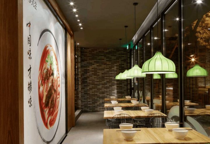 牛肉面餐廳平面布局設計，裝修施工效果，對品牌店影響有多大